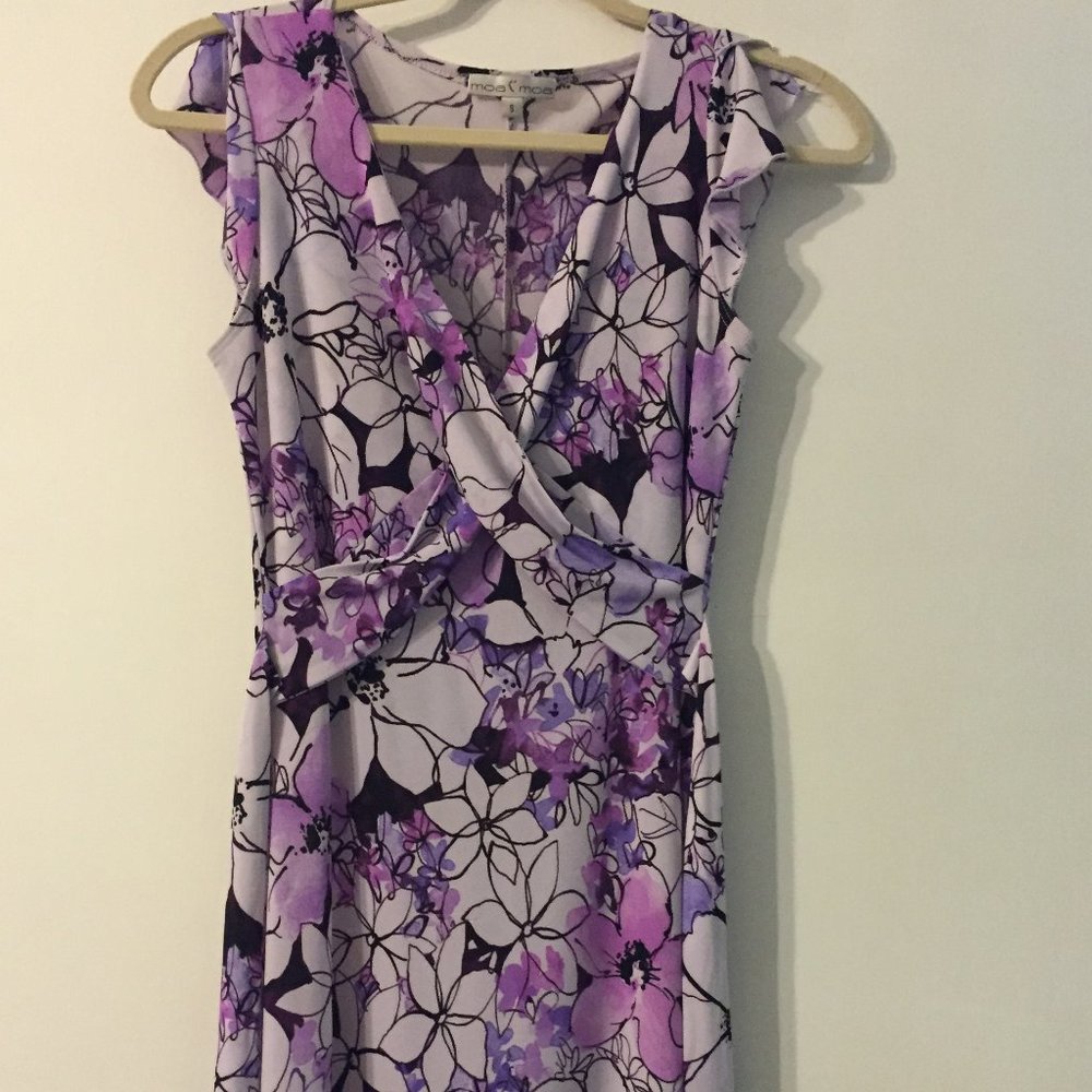 Moa Moa Purple Floral Dress